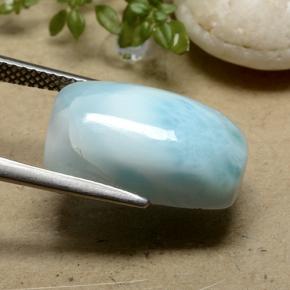 Larimar Gemstone in 17.1 x 11.6 mm Size for Sale, Larimar Stone in Green Blue Color