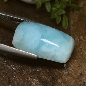 Larimar Gemstone in 16.8 x 9.7 mm Size for Sale, Larimar Stone in Green Blue Color