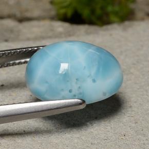 Larimar Gemstone in 14 x 12 mm (calibrated) Size for Sale, Larimar Stone in Green Blue Color