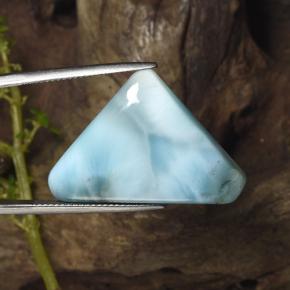 24.61 ct Blue Larimar Stone, Natural Larimar in Trillion Cabochon Shape for Sale