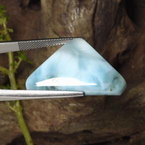 Larimar Gemstone in 29.8 x 20.3 mm Size for Sale, Larimar Stone in Blue Color