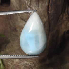 13.1ct Pear Cabochon Green Blue Larimar for sale thumb image of 13.1ct Pear Cabochon Green Blue Larimar (ID: 492078)
