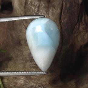 Larimar Gemstone in 20.3 x 12.6 mm Size for Sale, Larimar Stone in Green Blue Color
