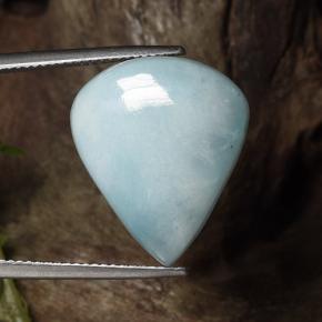Larimar Gemstone in 20.5 x 17.6 mm Size for Sale, Larimar Stone in Green Blue Color