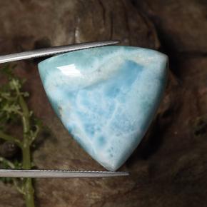 46.87 ct Blue Larimar Stone, Natural Larimar in Trillion Cabochon Shape for Sale