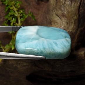 Larimar Gemstone in 32.3 x 25.6 mm Size for Sale, Larimar Stone in Medium Blue Color