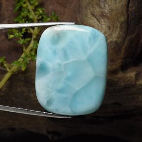47.4ct Cushion Cabochon Green Blue Larimar Gem for sale 47.4ct Cushion Cabochon Green Blue Larimar Gem (ID: 492343)