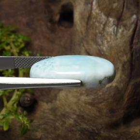 Larimar Gemstone in 23.9 x 11.6 mm Size for Sale, Larimar Stone in Green Blue Color