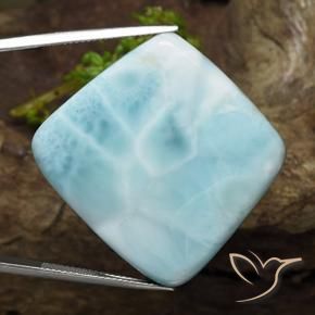 57.85 ct Blue Larimar Stone, Natural Larimar in Trapezoid Cabochon Shape for Sale