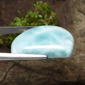 Larimar Gemstone in 25.6 x 19.3 mm Size for Sale, Larimar Stone in Blue Green Color