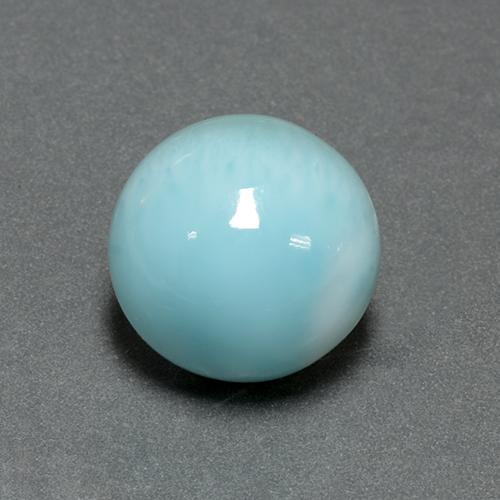 Light Blue Larimar Gem - 6.6ct Round Cabochon (ID: 505432)