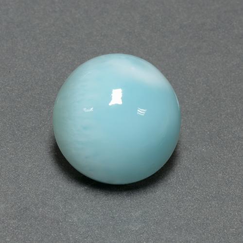 6.62 ct Blue Larimar Stone, Natural Larimar in Round Cabochon Shape for Sale