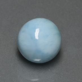 4.74 ct Blue Larimar Stone, Natural Larimar in Round Cabochon Shape for Sale