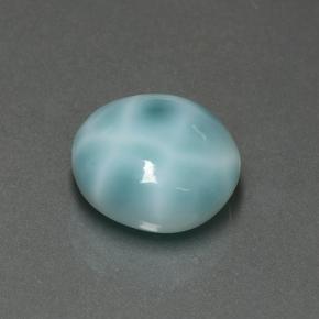 Larimar Gemstone in 12 mm (calibrated) Size for Sale, Larimar Stone in Light Greenish Blue Color