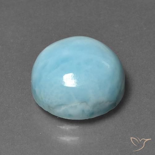 Larimar Gemstone in 12 mm (calibrated) Size for Sale, Larimar Stone in Sky Blue Color