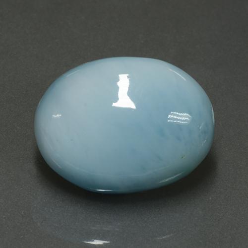 7.62 ct Blue Larimar Stone, Natural Larimar in Oval Cabochon Shape for Sale