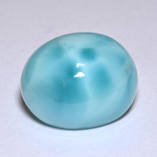 4.78 ct Blue Larimar Stone, Natural Larimar in Oval Cabochon Shape for Sale