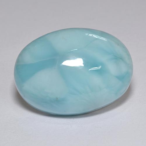 13.07 ct Blue Larimar Stone, Natural Larimar in Oval Cabochon Shape for Sale
