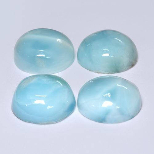 Larimar Gemstones in 10 mm (calibrated) Size for Sale, Larimar Stones in Light Blue Green Color