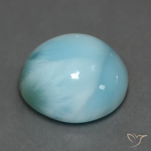 Larimar Gemstone in 12 mm (calibrated) Size for Sale, Larimar Stone in Bright Blue Green Color
