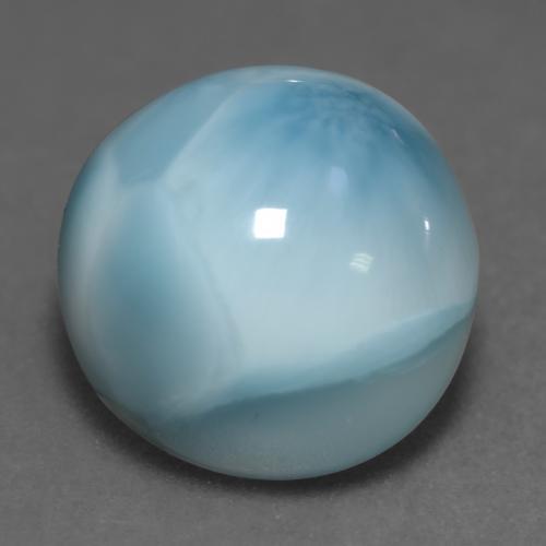 6.54 ct Blue Larimar Stone, Natural Larimar in Round Cabochon Shape for Sale