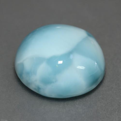 Larimar Gemstone in 12 mm (calibrated) Size for Sale, Larimar Stone in Aqua Blue Color
