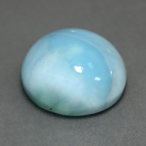 Larimar Gemstone in 11.5 mm Size for Sale, Larimar Stone in Light Blue Color