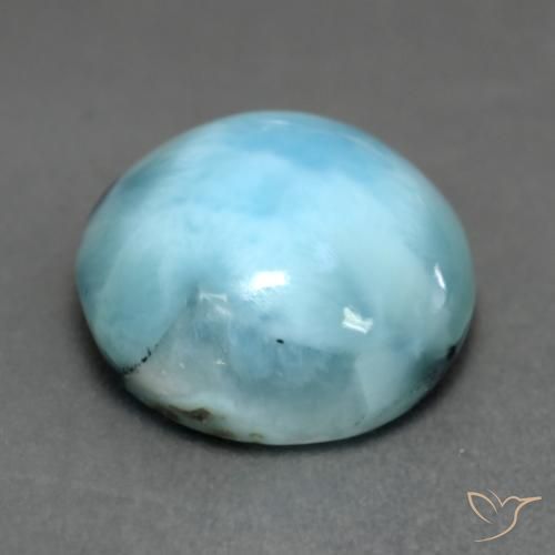Larimar Gemstone in 12 mm (calibrated) Size for Sale, Larimar Stone in Light Blue Color