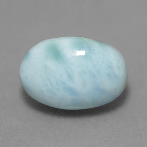 2.60 ct Turquoise Larimar Stone, Natural Larimar in Oval Cabochon Shape for Sale