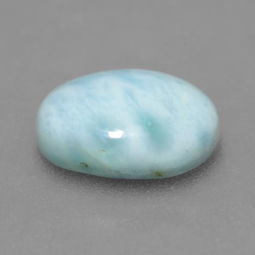 Larimar Gemstone in 10.4 x 7 mm Size for Sale, Larimar Stone in Light Greenish Blue Color