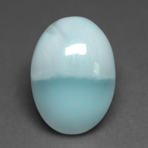 4.79 ct Turquoise Larimar Stone, Natural Larimar in Oval Cabochon Shape for Sale