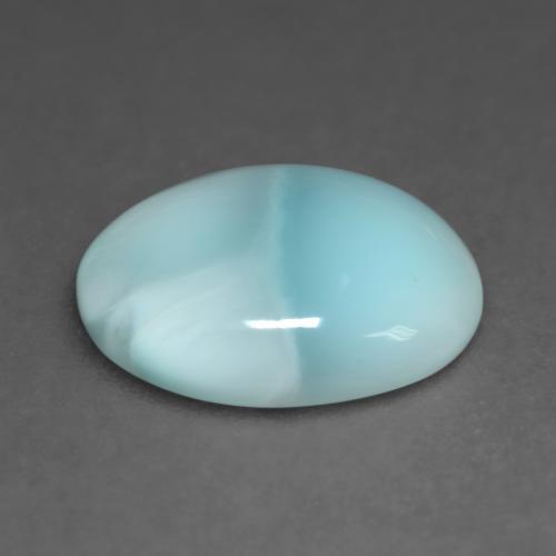 Larimar Gemstone in 14 x 10 mm (calibrated) Size for Sale, Larimar Stone in Light Blue Green Color