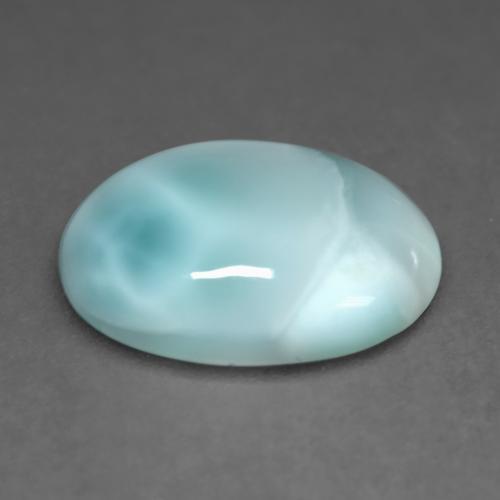 Larimar Gemstone in 14 x 10 mm (calibrated) Size for Sale, Larimar Stone in Light Blue Green Color