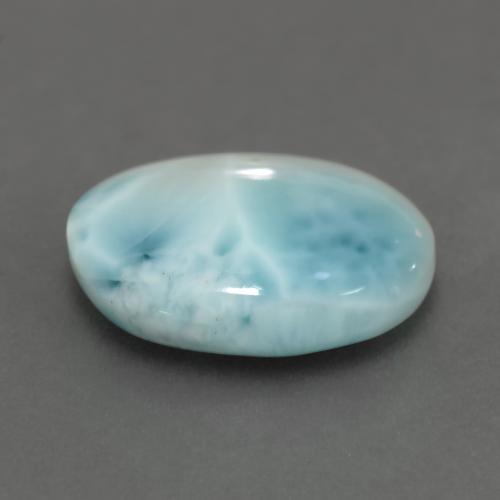 Larimar Gemstone in 15.1 x 11.4 mm Size for Sale, Larimar Stone in Light Greenish Blue Color