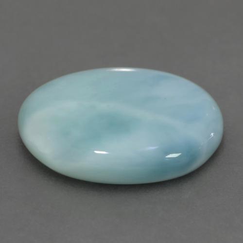 Larimar Gemstone in 16 x 12 mm (calibrated) Size for Sale, Larimar Stone in Light Greenish Blue Color