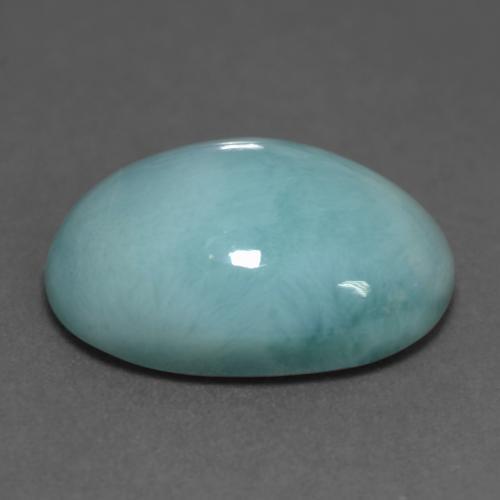 Larimar Gemstone in 18 x 13 mm (calibrated) Size for Sale, Larimar Stone in Light Greenish Blue Color