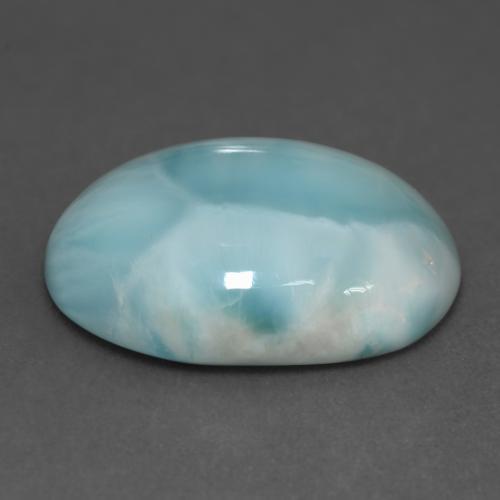Larimar Gemstone in 18 x 13 mm (calibrated) Size for Sale, Larimar Stone in Light Greenish Blue Color