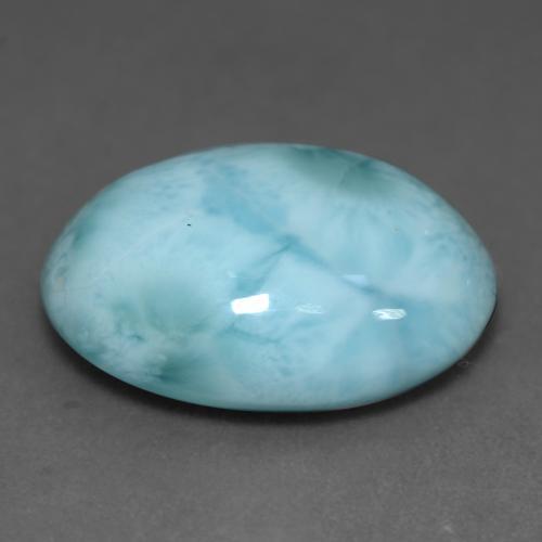 Larimar Gemstone in 18 x 13 mm (calibrated) Size for Sale, Larimar Stone in Light Greenish Blue Color