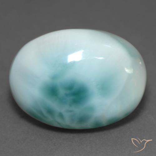 10.24 ct Oval Larimar, 18 x 13.2 mm From the Dominican Republic, Photo A