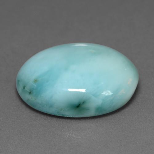 Larimar Gemstone in 16 x 12 mm (calibrated) Size for Sale, Larimar Stone in Light Greenish Blue Color