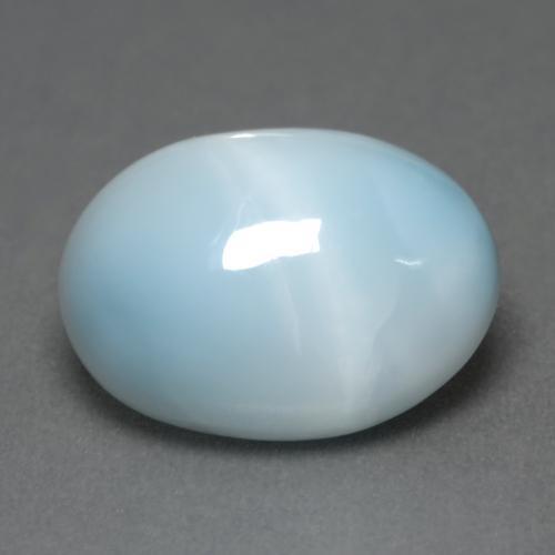 6.65 ct Blue Larimar Stone, Natural Larimar in Oval Cabochon Shape for Sale