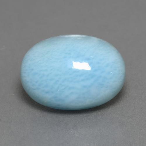 6.83 ct Blue Larimar Stone, Natural Larimar in Oval Cabochon Shape for Sale