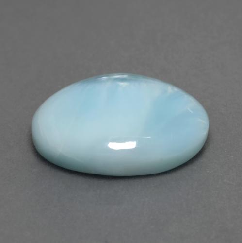 Larimar Gemstone in 16.1 x 11.2 mm Size for Sale, Larimar Stone in Light Greenish Blue Color