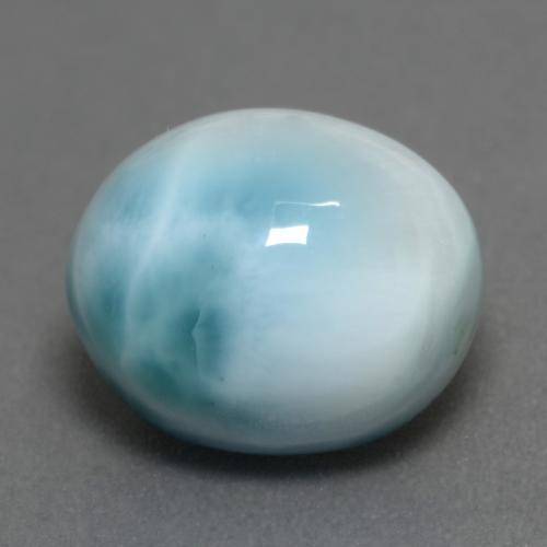 6.88 ct Blue Larimar Stone, Natural Larimar in Oval Cabochon Shape for Sale