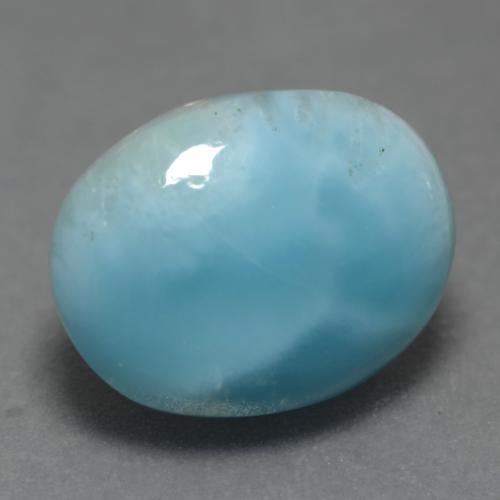 4.48 ct Blue Larimar Stone, Natural Larimar in Oval Cabochon Shape for Sale