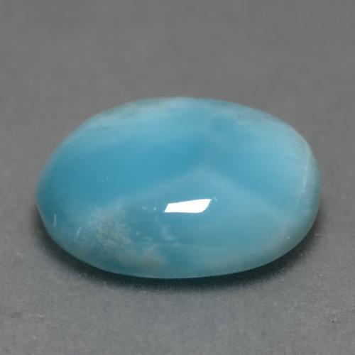 Larimar Gemstone in 12 x 9.2 mm Size for Sale, Larimar Stone in Medium Blue Color
