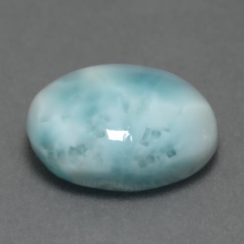 Larimar Gemstone in 12 x 10 mm (calibrated) Size for Sale, Larimar Stone in Light Sky Blue Color