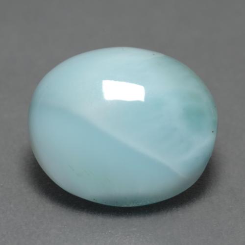 Светло-синий Ларимар Камень - 3.3ct Овал Кабошон (ID: 542559)