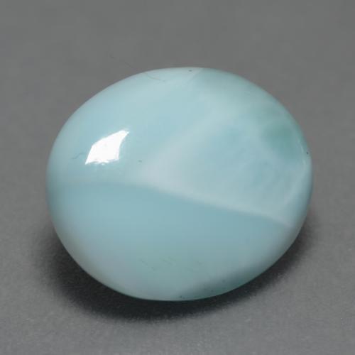 3.28 ct Blue Larimar Stone, Natural Larimar in Oval Cabochon Shape for Sale