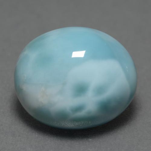 Azzurro Larimar Gem - 5.3ct Ovale cabochon (ID: 542561)